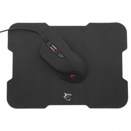 ENSEMBLE SOURIS FILAIRE & TAPIS GAMER WHITE SHARK - NOIR ( GMP-1901 )