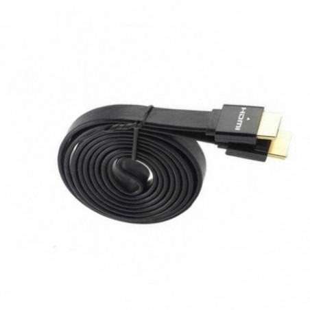CÂBLE HDMI PLAT 3M NOIR (HDMI-PLAT-3M)