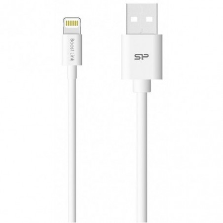 CÂBLE SILICON POWER USB VERS APPLE 1M - BLANC (SP1M0ASYLK10AL1W)