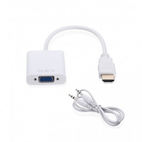 ADAPTATEUR HDMI TO VGA AVEC JACK