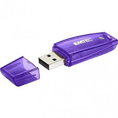 CLÉ USB 2.0 EMTEC C410 8GO TRANSPARENTE VIOLET