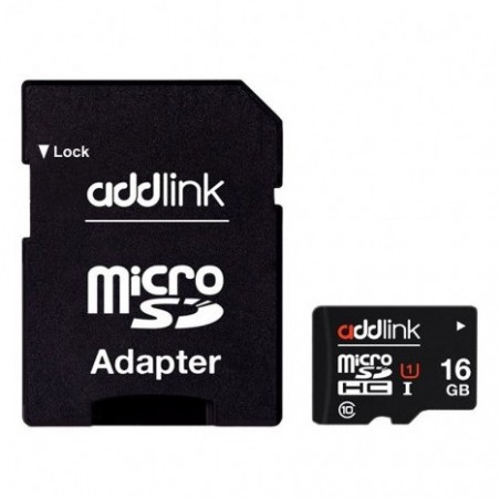 CARTE MÉMOIRE ADDLINK 16GO/ CLASS 10 AVEC ADAPTATEUR