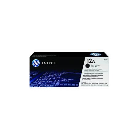PACK DE 2 TONERS ORIGINAL LASERJET HP 12A NOIR (Q2612AF)