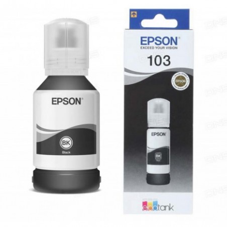 BOUTEILLE D'ENCRE ORIGINAL EPSON 103 POUR L3110/L1110 -65ML - NOIR