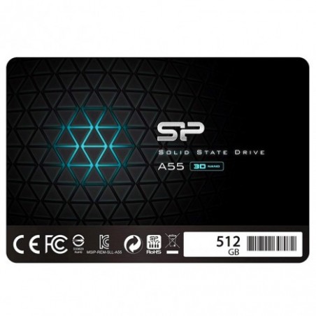 DISQUE DUR INTERNE SILICON POWER A55 512GO SSD - 2.5" - (SP512GBSS3A55S25)