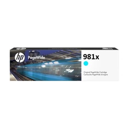 HP 981X High Yield Cyan Original PageWide Cartridg
