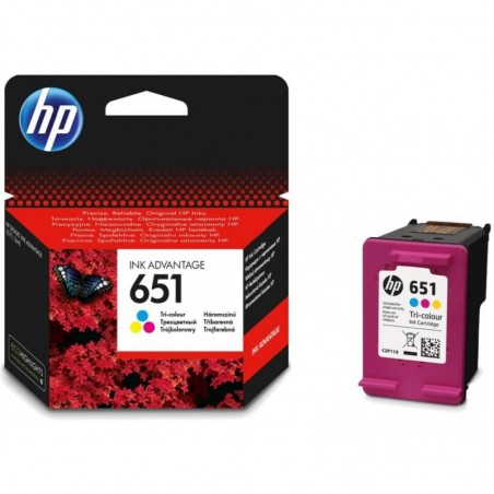 HP 651 Tri-color Original Ink Advantage Cartridge