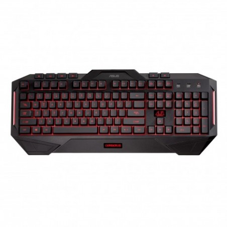 CLAVIER RÉTRO-ÉCLAIRÉ USB ASUS CERBERUS / NOIR